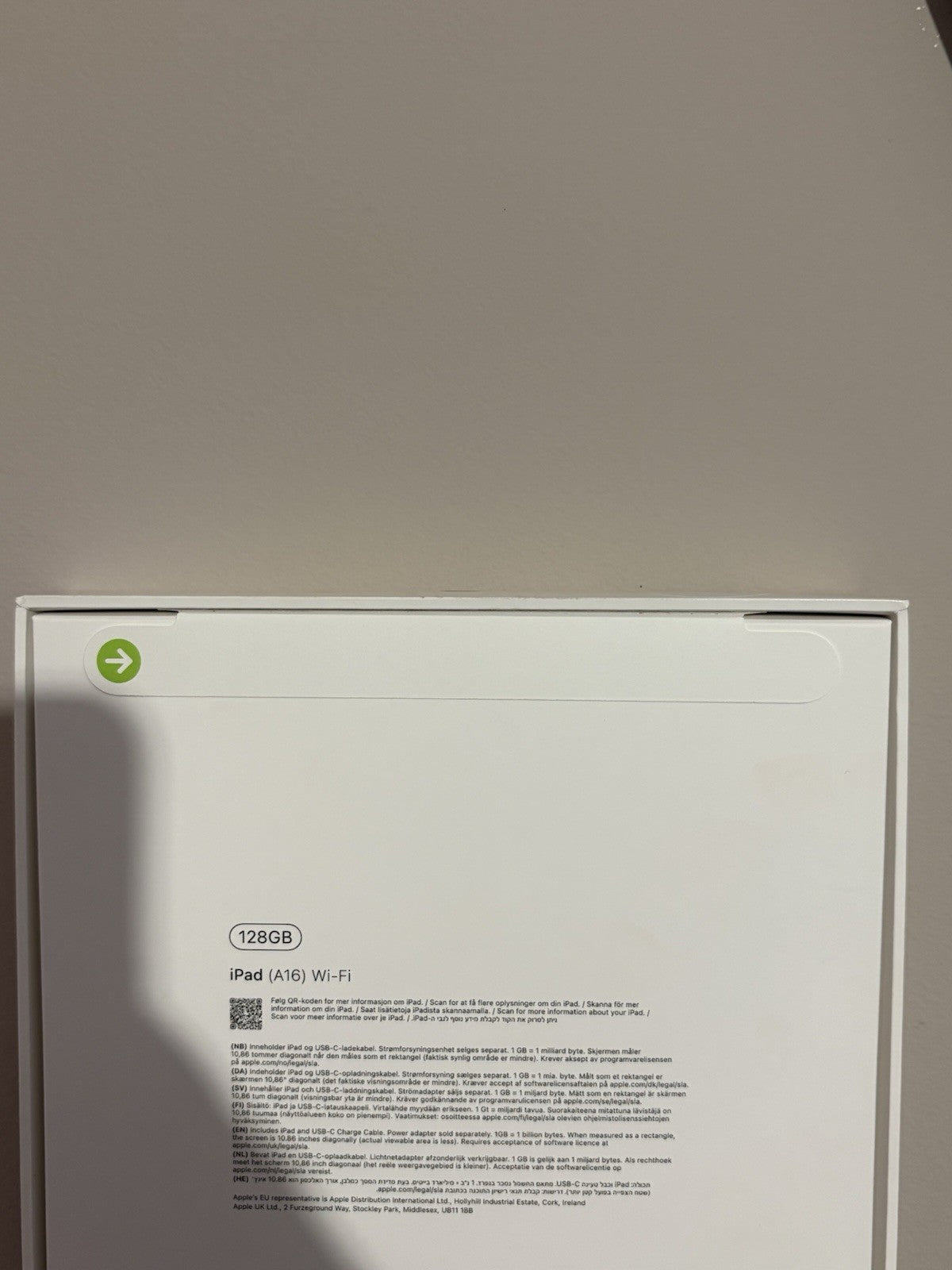 Apple iPad 128GB A16 10.9 Inches (C235) WiFi Silver 11th Gen 2025 New Sealed