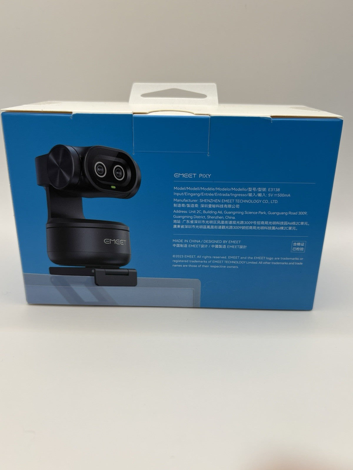 Emeet Pixy with Sony Sensor 4K Dual-Camera AI Tracking Webcam Gesture Control
