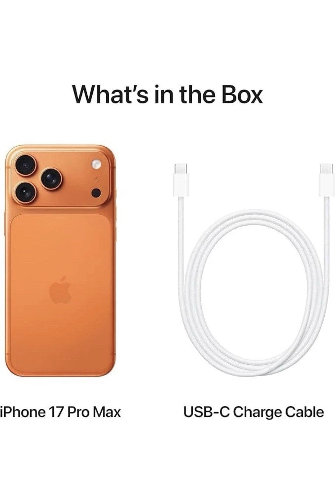 Apple Iphone 17 Pro Max 256GB Orange 5G Brand New Sealed Boxed Unlocked Warranty