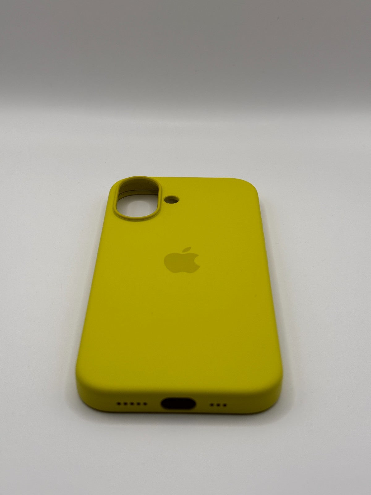 Apple Silicone Iphone 16 Yellow Case MagSafe Cover Genuine Used But Excellent