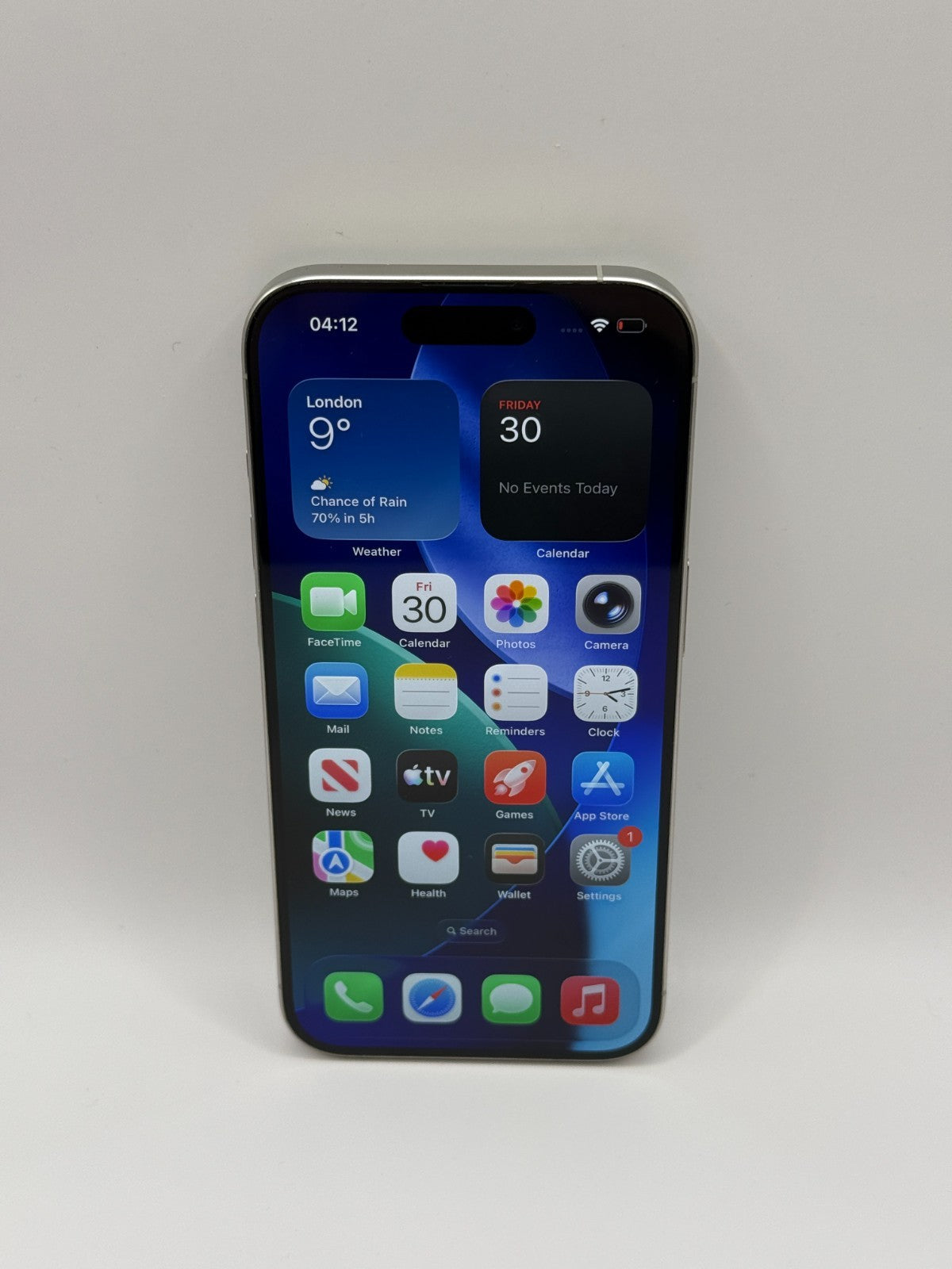 Apple Iphone 15 Pro 5G 128GB White Titanium Unlocked Warranty Excellent 89% Batt