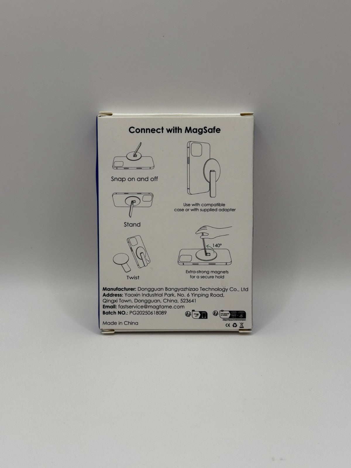 Magtame Magnetic Phone Stand Grip Double Sided Strong Magnetic Holder Black New