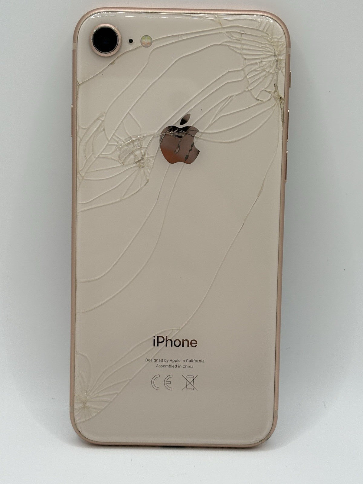 Apple iPhone 8 64GB Rose Gold Cracked Fully Working Unlocked