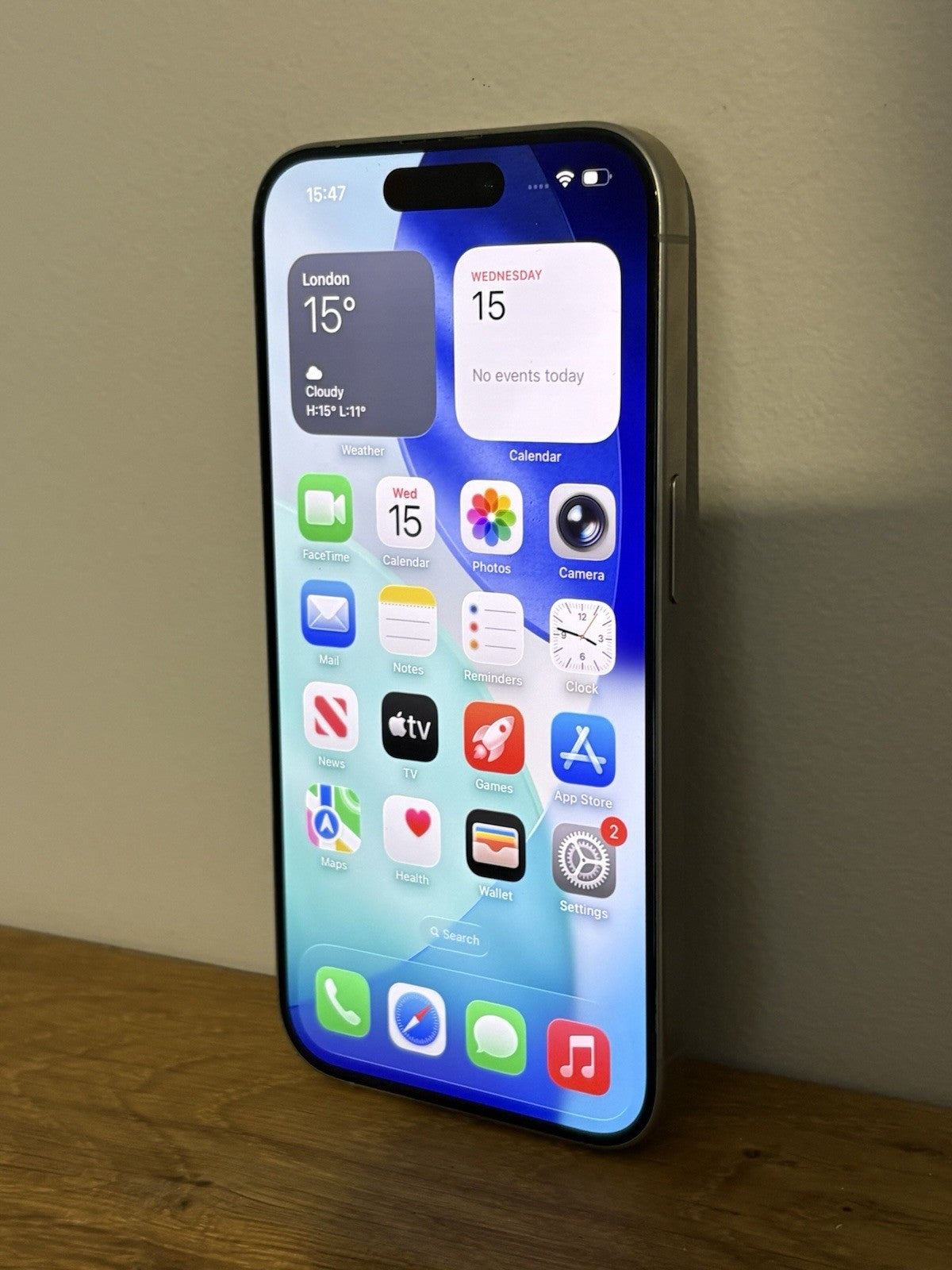 Apple iPhone 15 Pro 128GB (PP150) Natural Titanium Unlocked Warranty