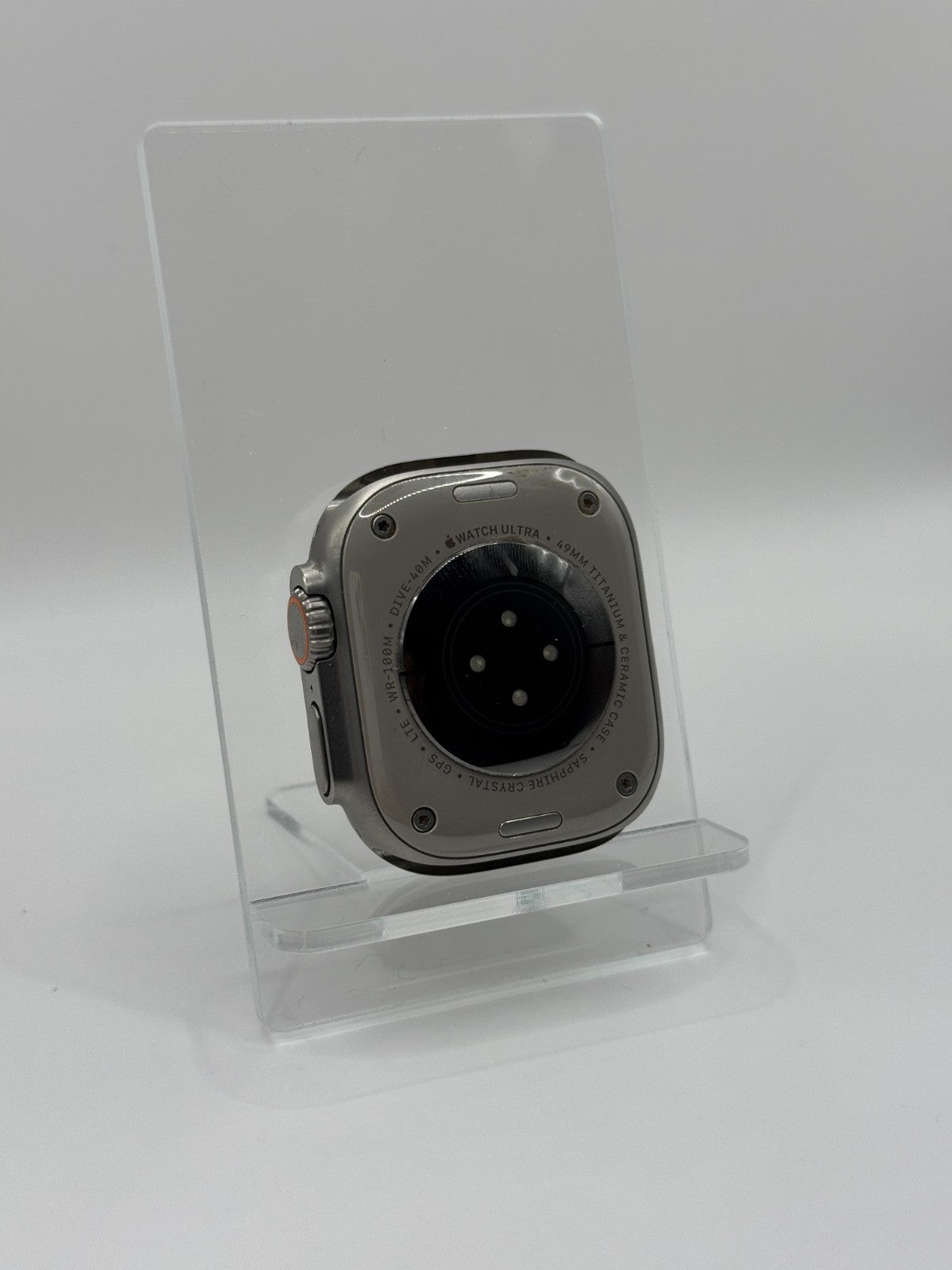 Apple Watch Ultra 1 49mm Titanium & Ceramic Case Orange Strap Warranty