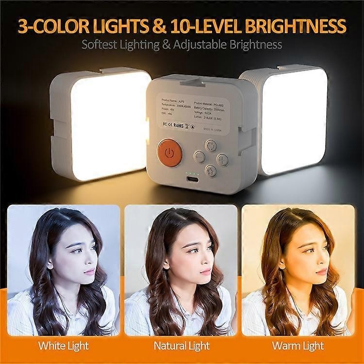 Neewer XJ75 Pocket LED Video Light Rgb White Live Streaming VLOG Video Selfie