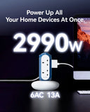 MiaoLab XPC008-UK Tower Power Strip with 6 AC 2990W Brand New Sealed
