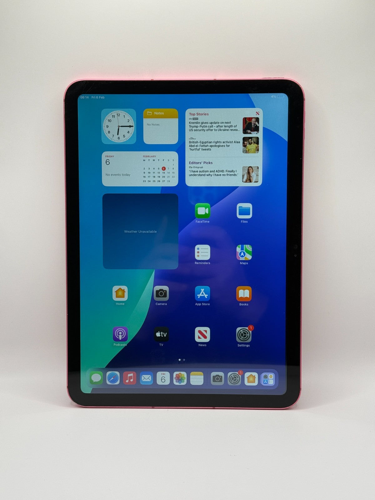 Apple Ipad 10th Generation 64GB Wi-Fi 5G Cellular 10.9in Pink Good Condition