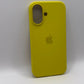 Apple Silicone Iphone 16 Yellow Case MagSafe Cover Genuine Used But Excellent