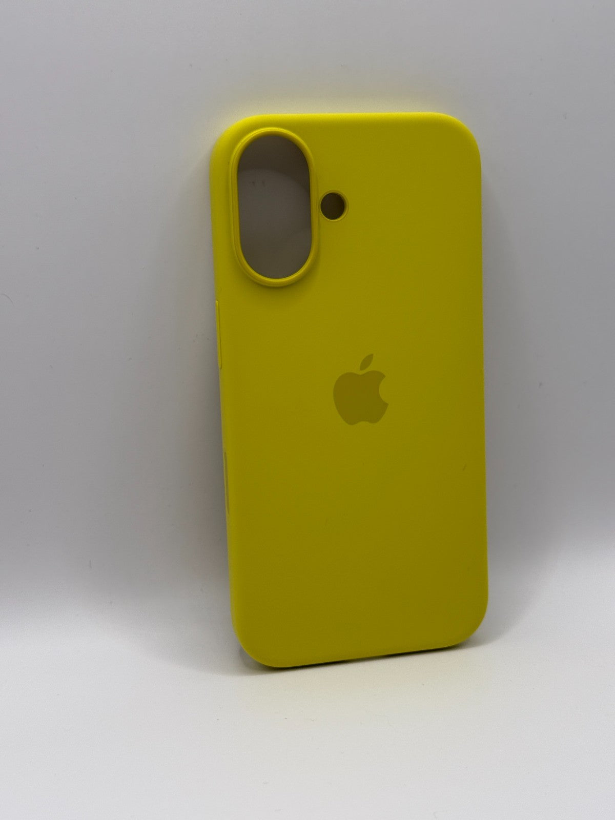 Apple Silicone Iphone 16 Yellow Case MagSafe Cover Genuine Used But Excellent