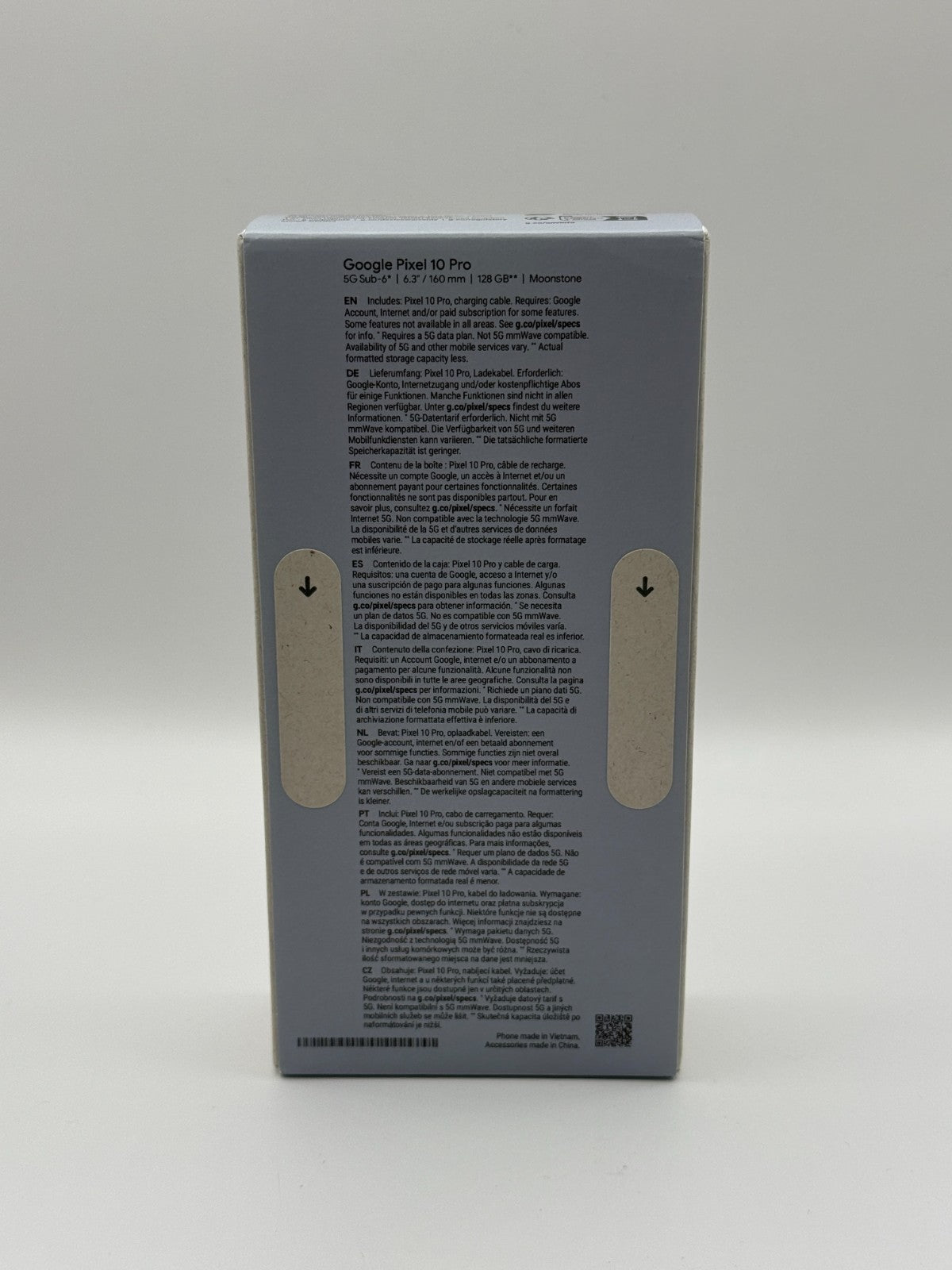Google Pixel 10 Pro 128 GB 5G Moonstone Brand New Sealed Unlocked Warranty