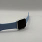 Apple Series 6 40mm Silver Aluminium Case Blue Sport Band 75% Battery