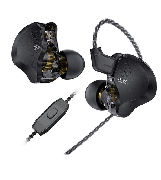 CCZ Solo DC02 In Ear Monitor Wired IEM Earphones Dual Magnetic Circuit DD