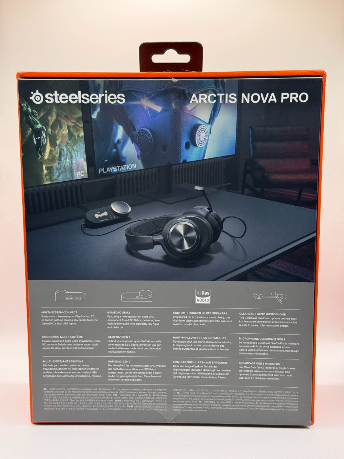 SteelSeries Arctis Nova Pro Wired Over Ear Gaming Headset 360° Spatial Audio