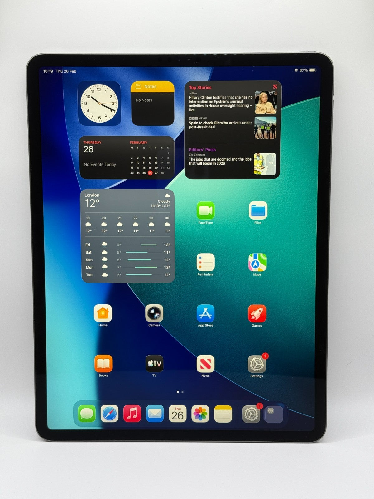 Apple Ipad Pro 4th Generation 256GB Wi-Fi 12.9 Space Gray Boxed Warranty