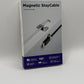 Magtame Magnetic USBC To C Cable Coiled 1.5M Flexible Cord 60W 480Mbps White New