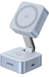 UGREEN 25W MagFlow MagSafe Charger Qi2 Certified 2-in-1 Wireless Charger