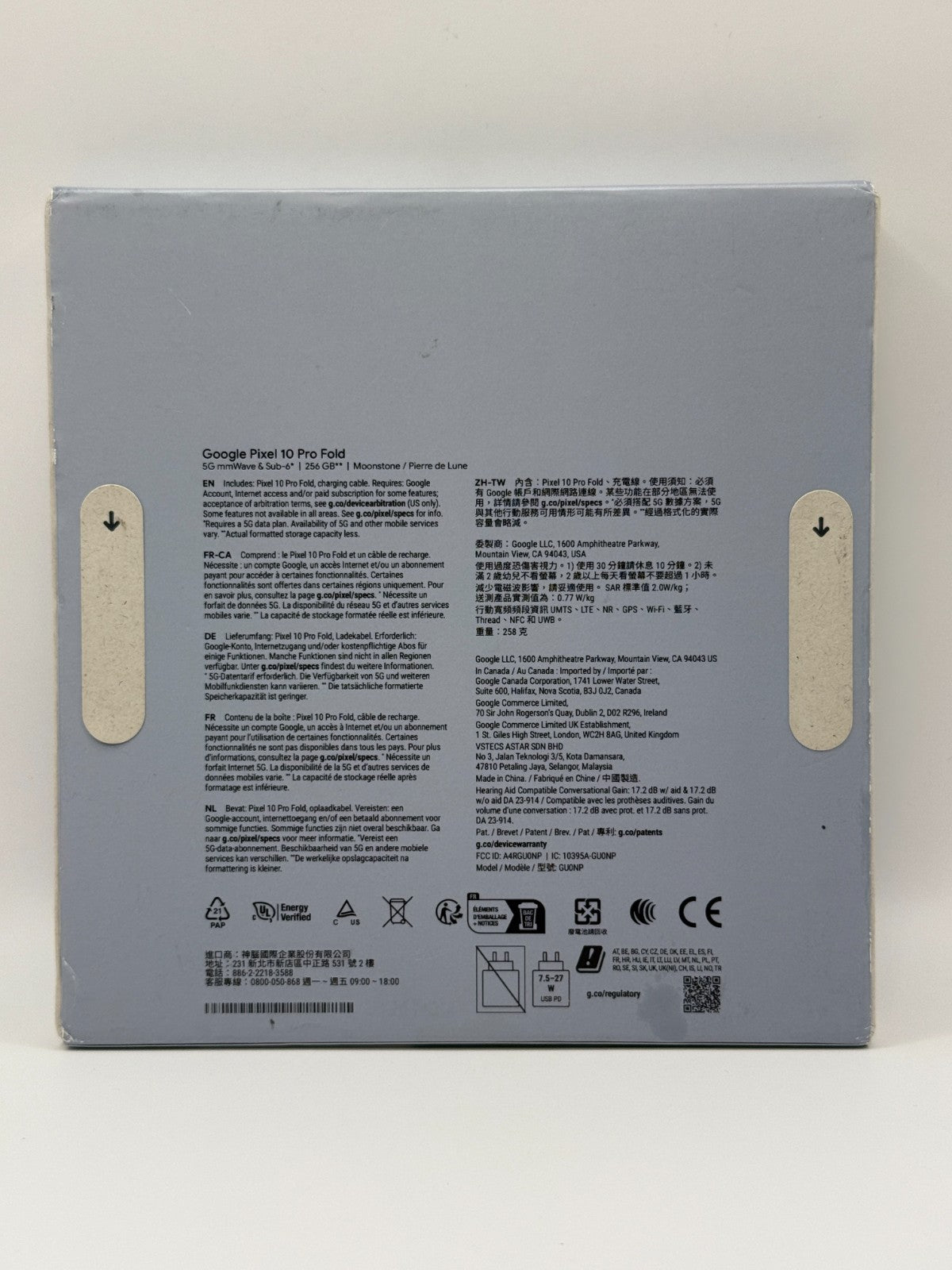 Google Pixel 10 Pro Fold 256 GB 5G AI Moonstone Brand New Sealed Warranty