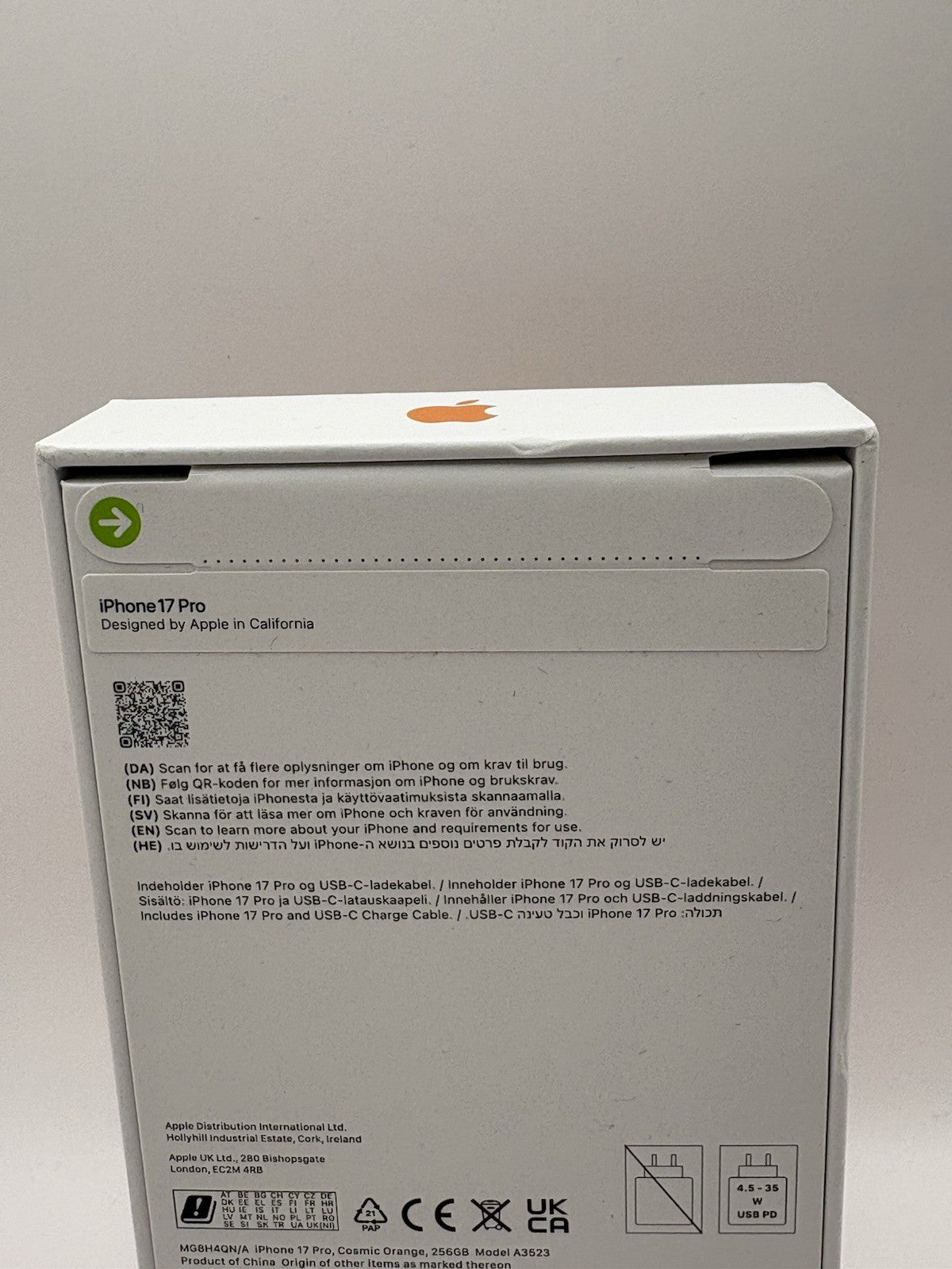 Apple iPhone 17 Pro 256GB Cosmic Orange 5G AI Brand New Sealed Unlocked Warranty