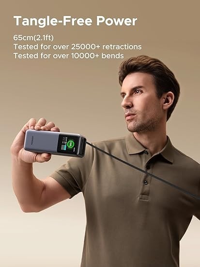 Ugreen nexode 20000 mah 165w Power Bank Retractable Cable New Sealed