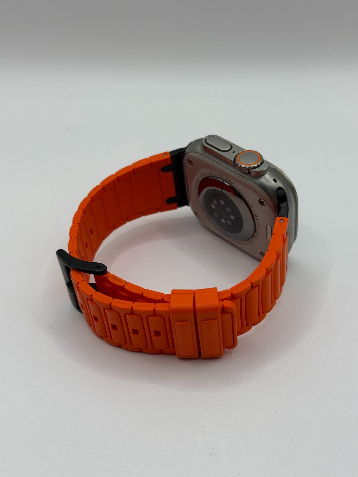 Apple Watch Ultra 1 49mm Titanium & Ceramic Case Orange Strap Warranty