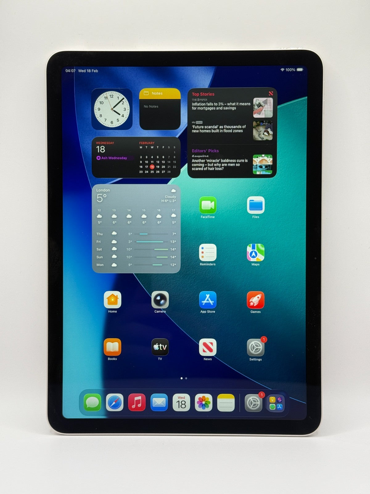 Apple Ipad Air 11" M3 128GB Wifi Starlight Boxed Warranty Excellent Condition