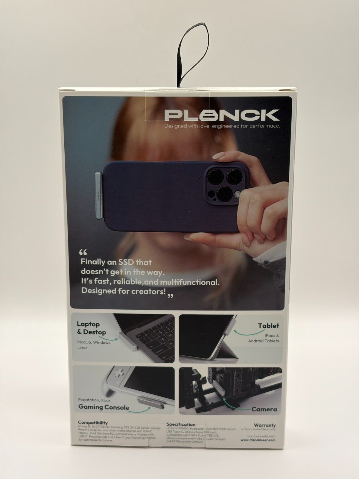 Planck Creator SSD 2TB World’s Smallest Mobile SSD Brand New Sealed