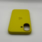 Apple Silicone Iphone 16 Yellow Case MagSafe Cover Genuine Used But Excellent