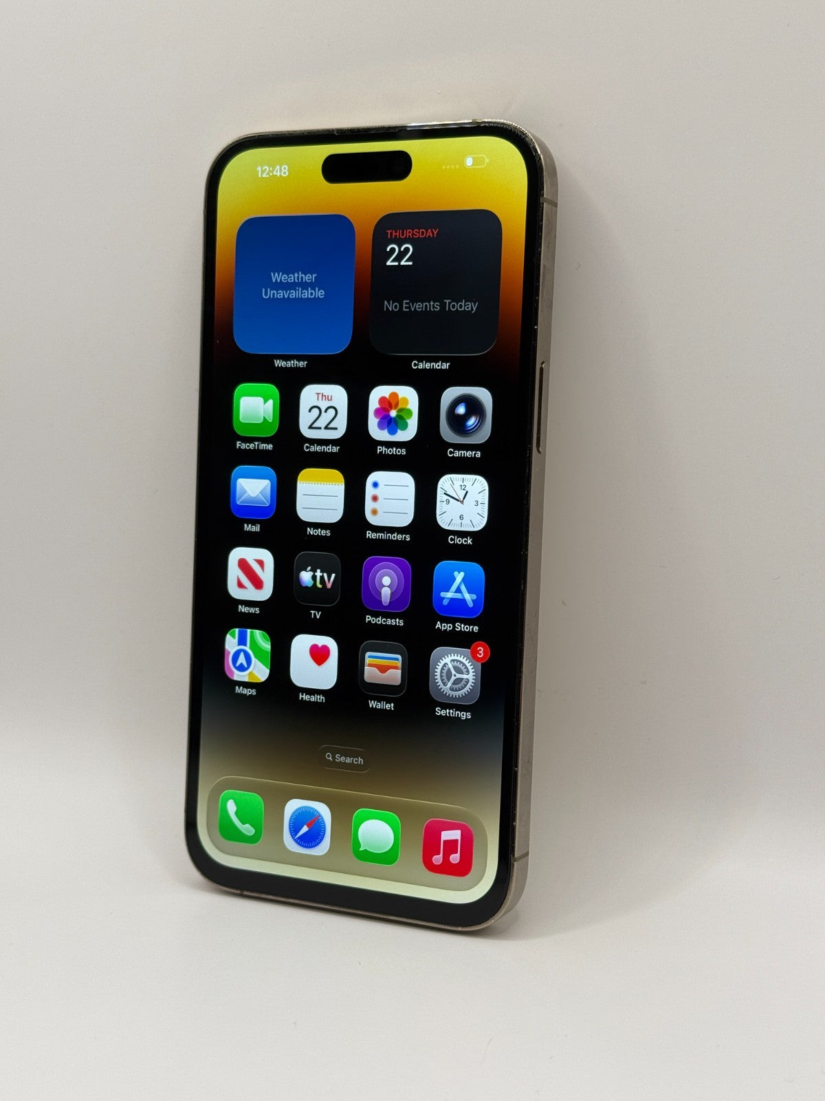 Apple Iphone 14 Pro Max 128GB Gold Excellent Condition Unlocked 100% Battery