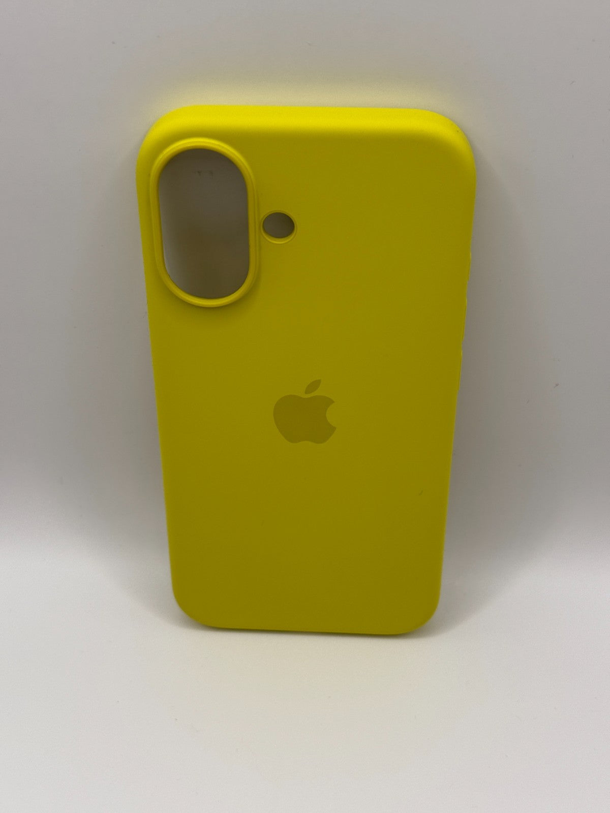 Apple Silicone Iphone 16 Yellow Case MagSafe Cover Genuine Used But Excellent