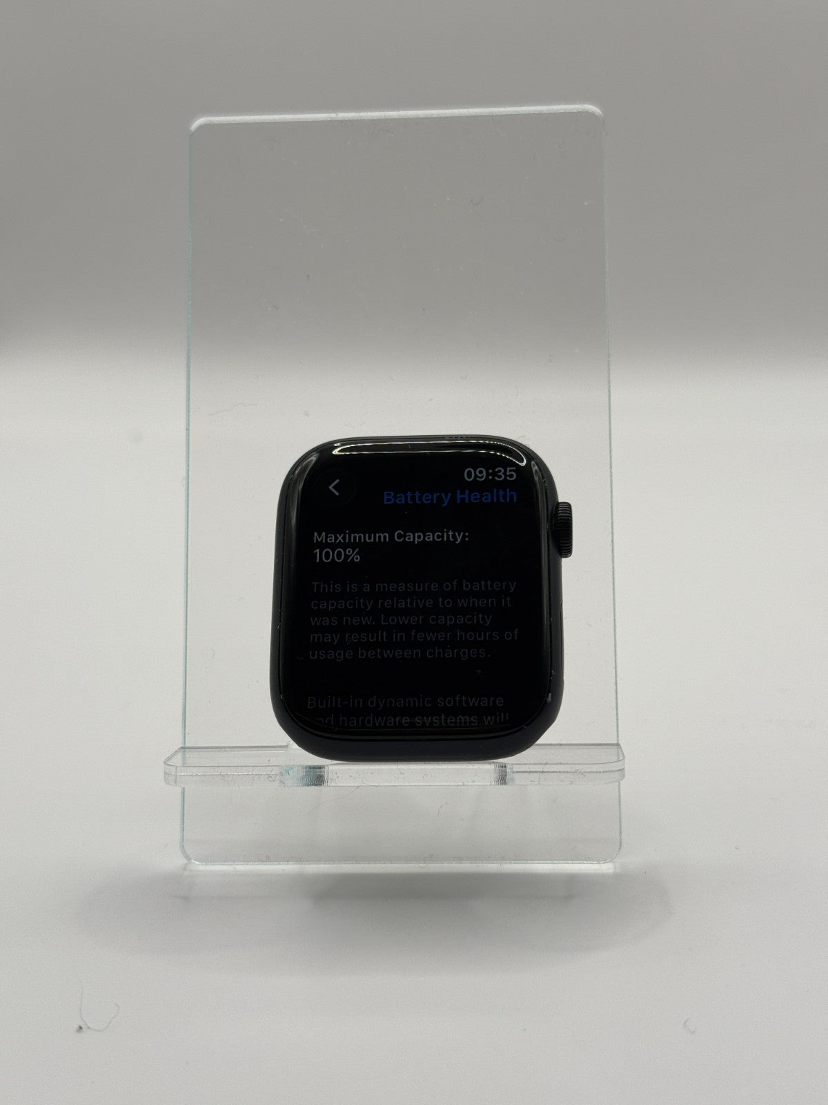 Apple Watch Series 7 45mm Aluminum GPS Midnight 100% Battery Warranty Very Good