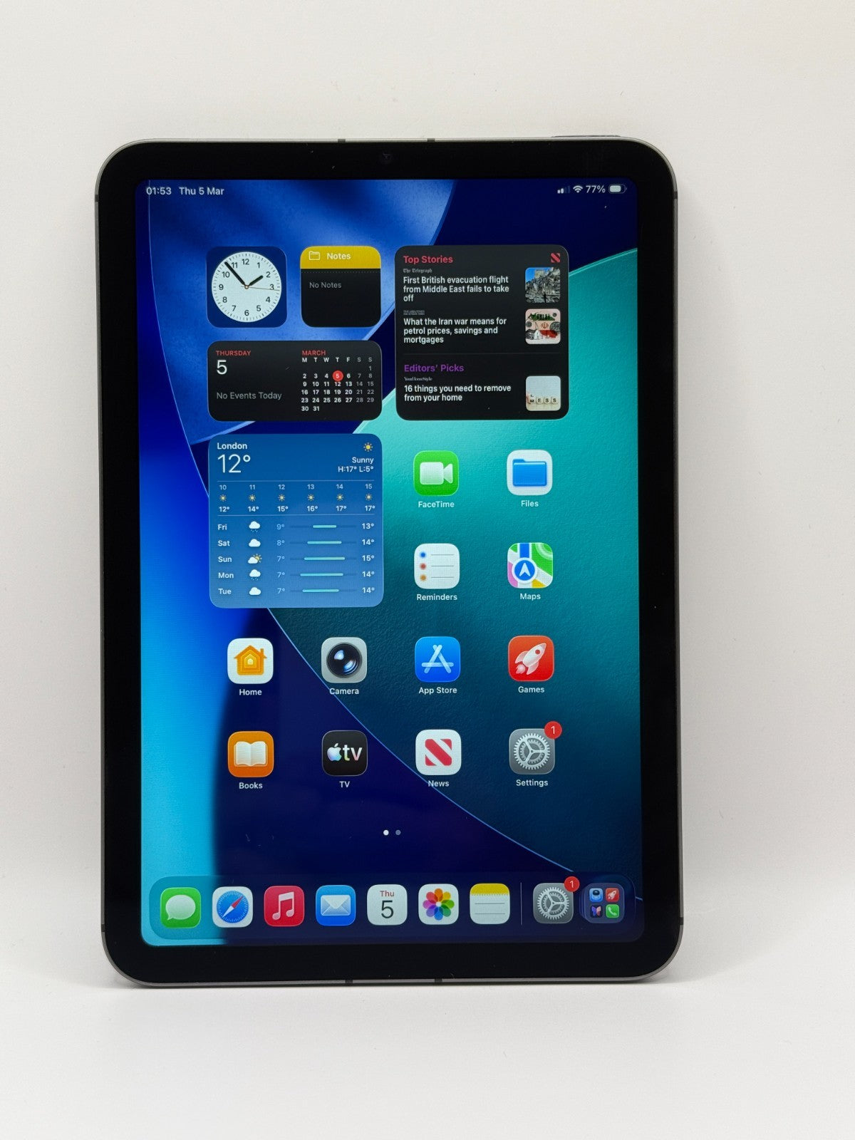 Apple Ipad Mini 6th Generation 64GB Wifi + 5G Unlocked 8.3 in Space Grey
