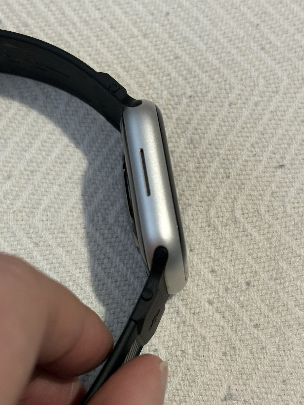 Apple Watch Series 8 45mm (PP150) Silver Aluminum Case with Black Band GPS