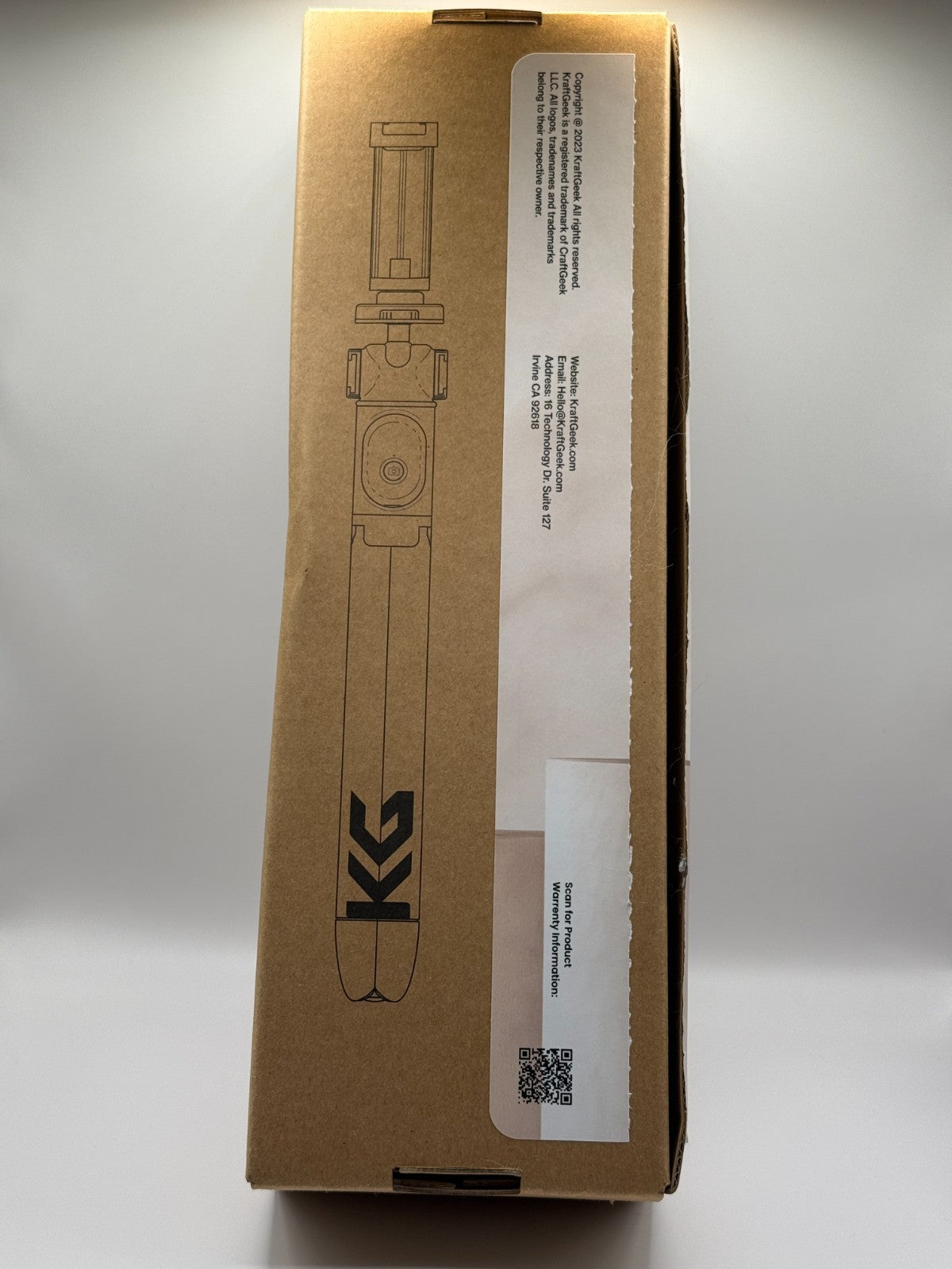 KraftGeek Variety Tripod for Phone Camera Pocket Extendable Tripod Legs White