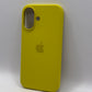Apple Silicone Iphone 16 Yellow Case MagSafe Cover Genuine Used But Excellent