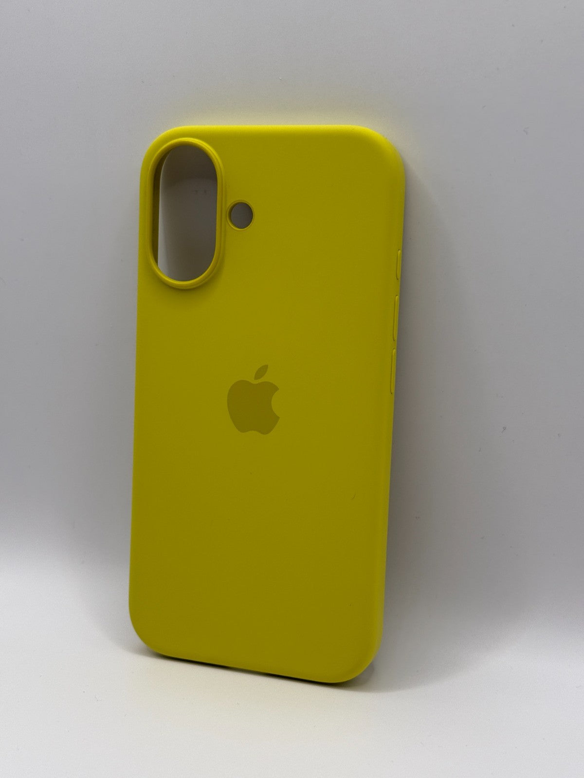 Apple Silicone Iphone 16 Yellow Case MagSafe Cover Genuine Used But Excellent