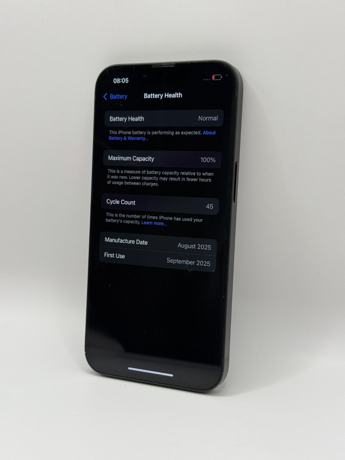 Apple Iphone 16e 128GB 5G Black 100% Battery Unlocked Very Good Condition Boxed