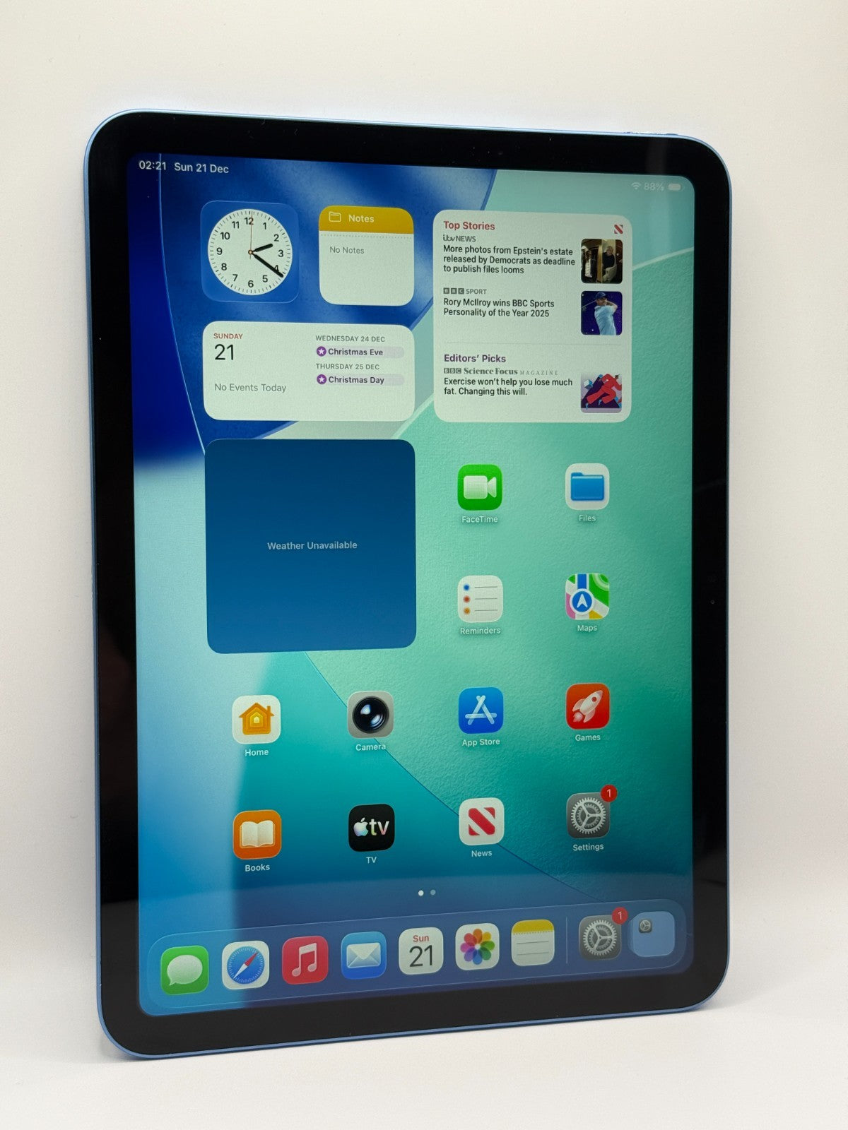Apple Ipad 11th Generation A16 128GB Wifi Blue Boxed Warranty Excellent