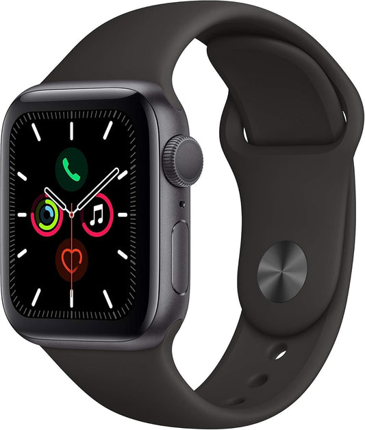 Apple Watch Series 5 44mm Wifi Space Grey Aluminium Case Black Sport Band