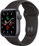 Apple Watch Series 5 44mm Wifi Space Grey Aluminium Case Black Sport Band