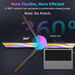QQH Z80 Portable Dual Monitor Setup For Notebooks Dual 1080P Full HD Ips Led