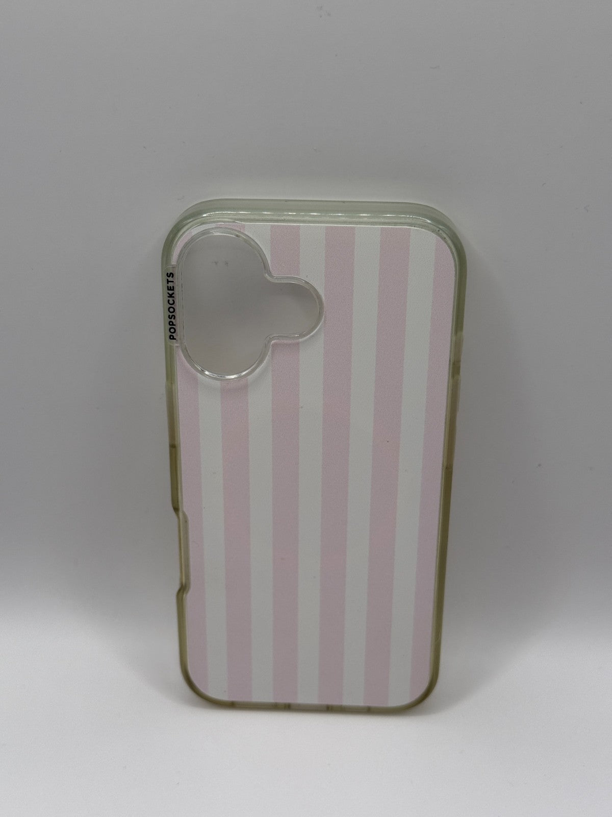PopSockets Club Stripe Pink Case For Iphone 16 Used But Excellent