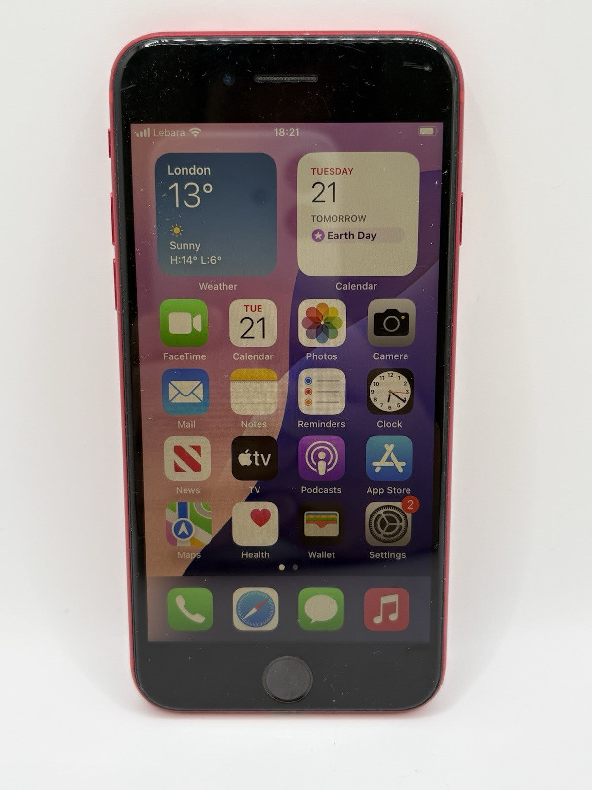 Apple iPhone SE 2nd Gen 64GB Red Unlocked A2296 79% Battery Boxed