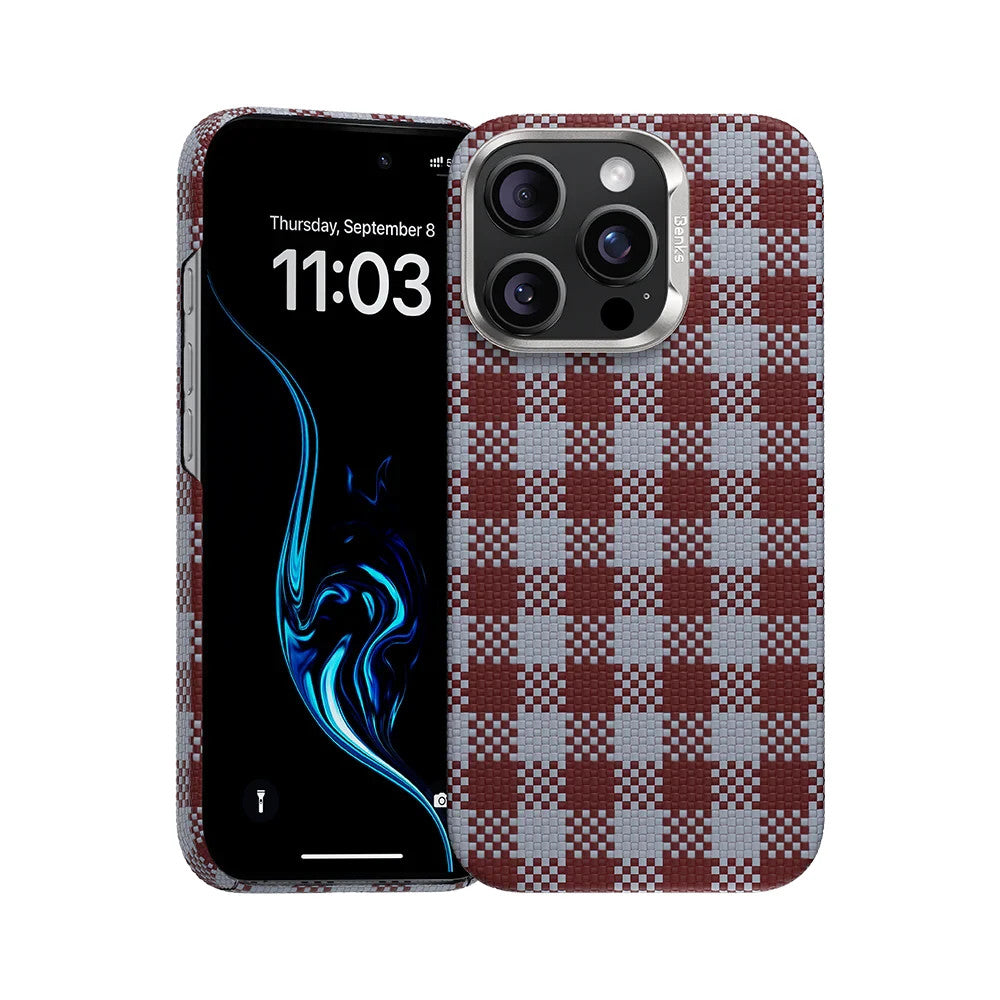 Benks ArmorVichy Kevlar Case Made With Kevlar For Iphone 16 Pro Max Red