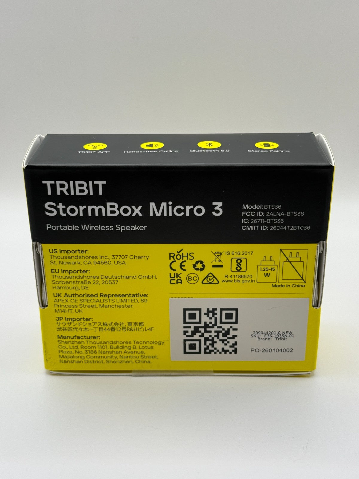 Tribit StormBox Micro 3 Portable Wireless Speaker With 13W XBass Sound