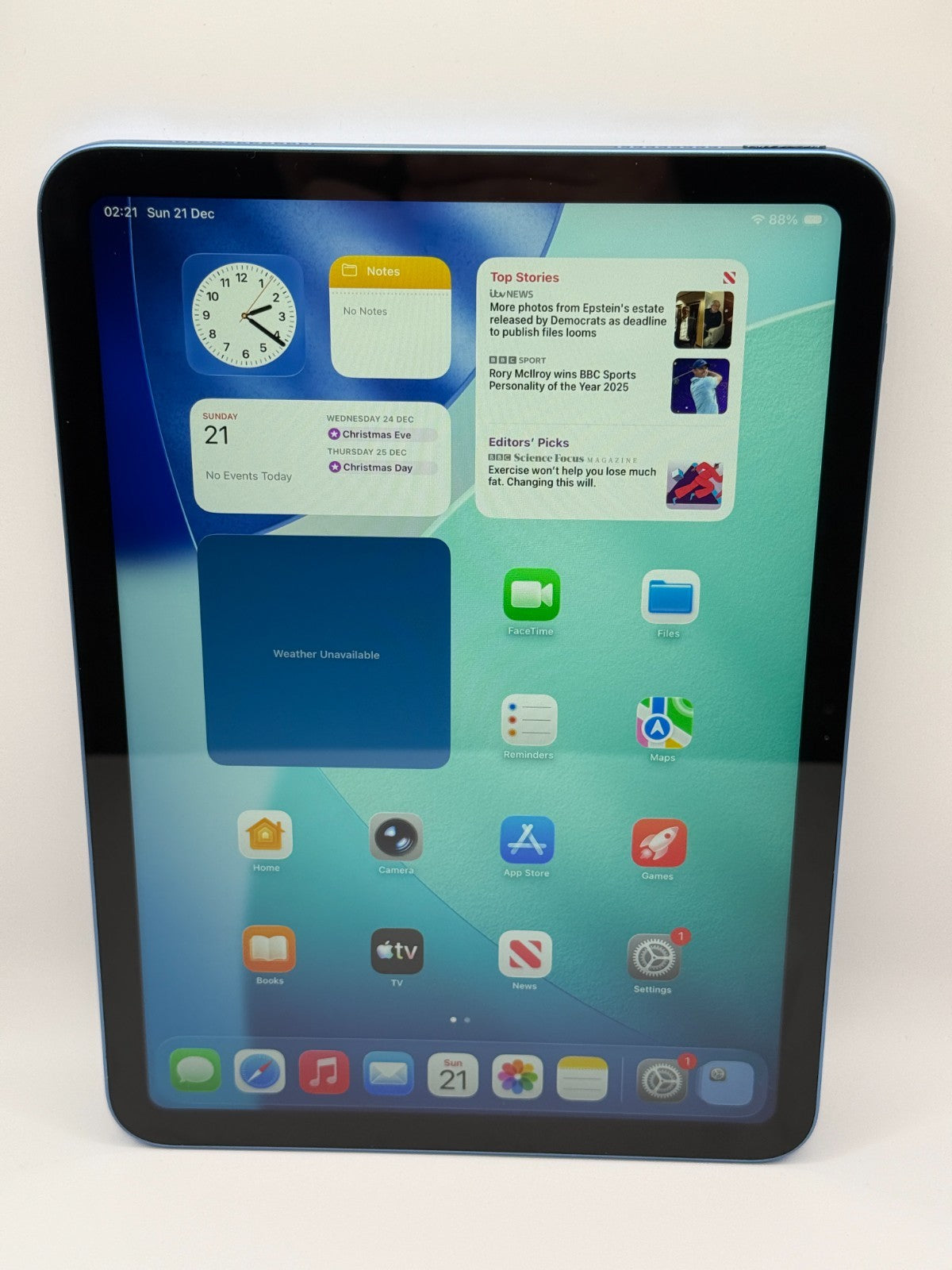 Apple Ipad 11th Generation A16 128GB Wifi Blue Boxed Warranty Excellent