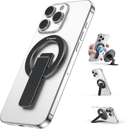 Magtame Magnetic Phone Stand Grip Double Sided Strong Magnetic Holder Black New