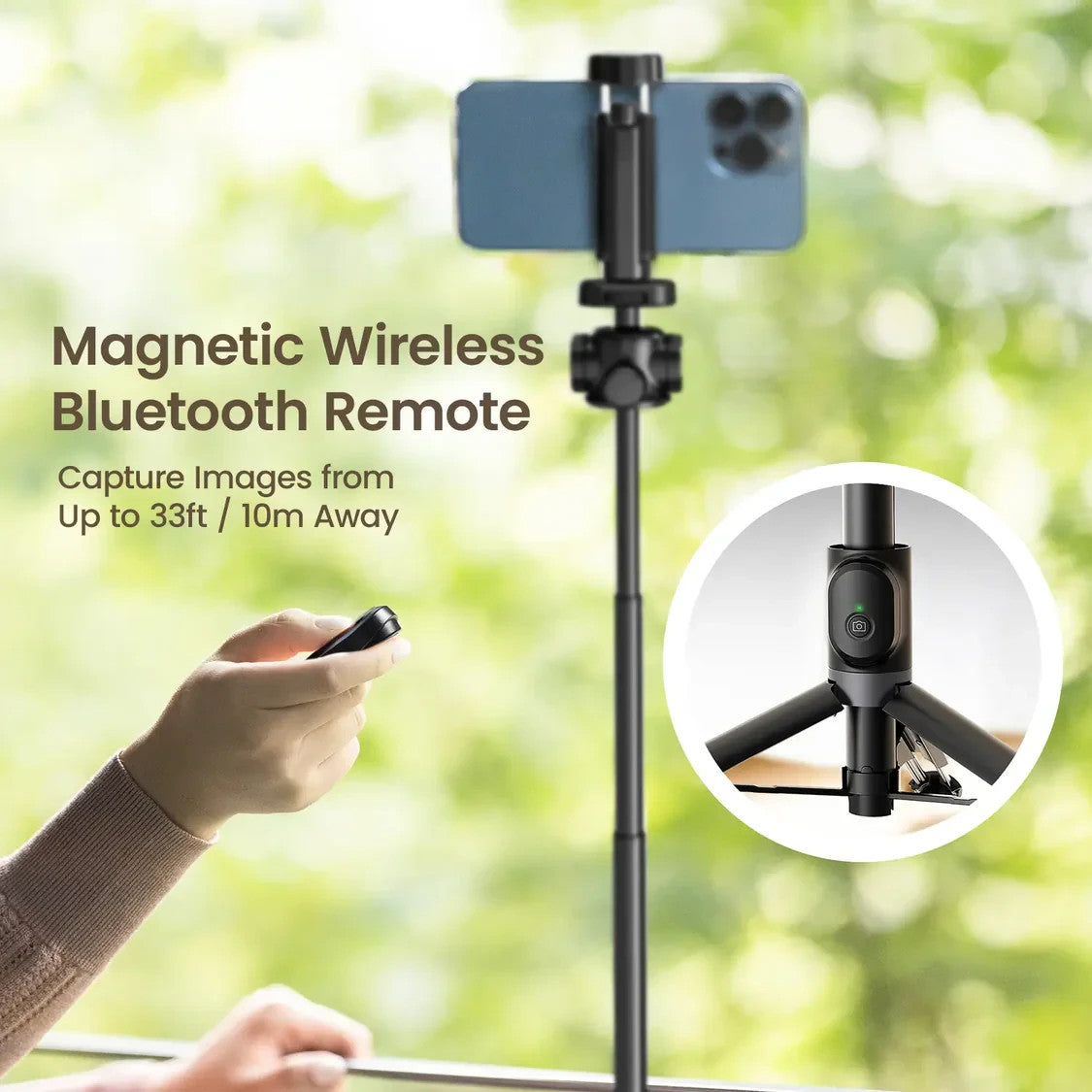 KraftGeek Variety Tripod for Phone Camera Pocket Extendable Tripod Legs White