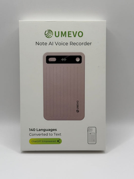 Umevo Note Plus Magnetic AI Powered Voice Recorder Opened Never Used Rose Gold