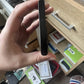 Samsung Galaxy S23 Ultra lcd screen original damaged Green Screen + Frame Black